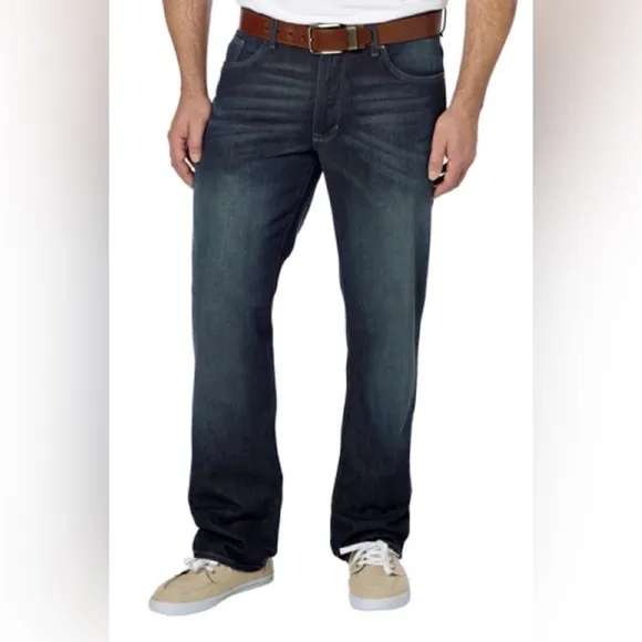 DKNY Soho Relaxed Fit Blue Jeans For Men Size 40 x 32 Big and Tall