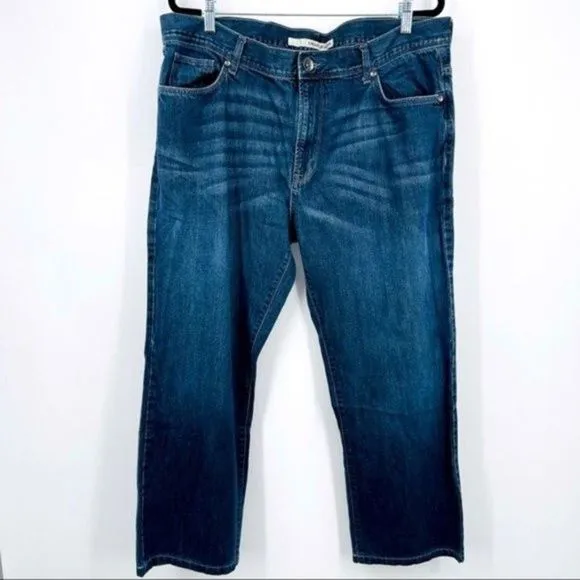 DKNY men’s jeans dark blue wash 40 x 30 BoxQ
