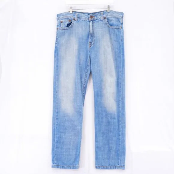 DKNY Blue Denim Stone Wash Mid Rise Soho Jeans 39 / 34 Tagged 38 / 34