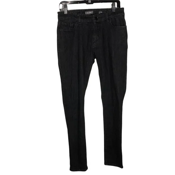 DL1961 Mens Agape Skinny Fit Hunter Black Jeans Size 30x32