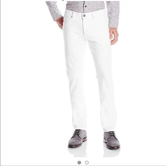 DL1961 Russel Slim Straight White Jeans