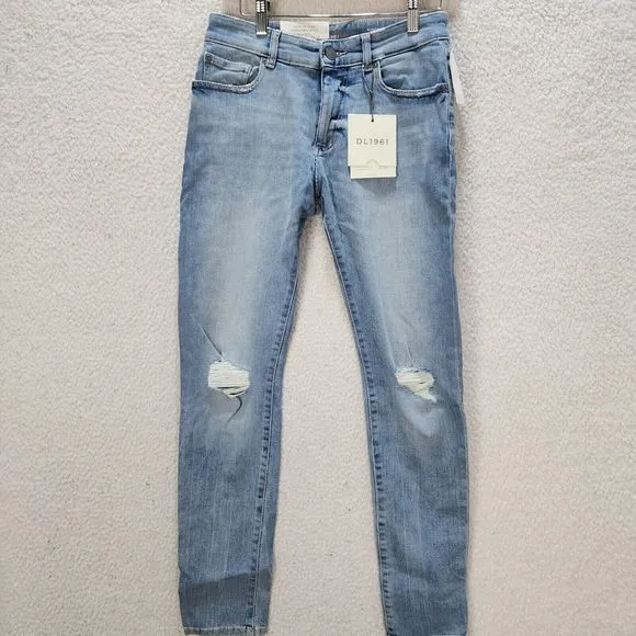 DL1961 Hunter Skinny Fit Jeans Men's 29 Patience Distressed Low Rise +
          
      NWT