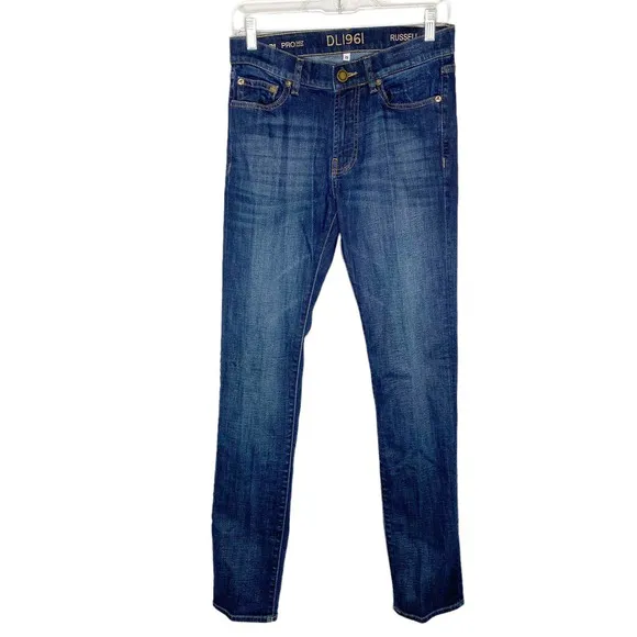 DL1961 Vince Men's Stretch Casual Straight Leg Denim Jeans Mid Rise Blue Size 29