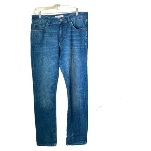 DL1961 Men's Russell Slim Straight Jeans in Hollow Wash Size 31x32