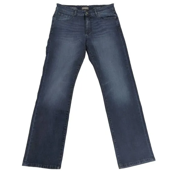 DL1961 Avery Modern Straight Men’s Dark Wash Denim Jeans 33x32 DL Performance