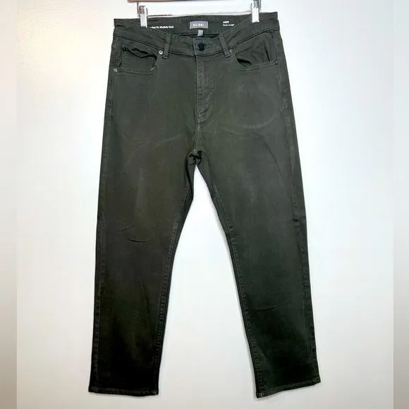 DL1961 Avery Forester modern straight relaxed fit jeans size 34 rocker