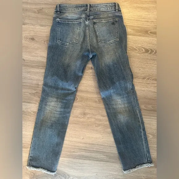 DL1961 Mara Intasculpt Straight Ankle Classic Blue Denim Jeans 26 NWOT
