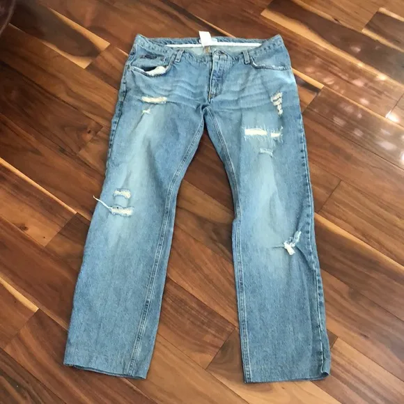 DOLCE & GABBANA DISTRESSED MENS JEANS SIZE 50 MADE IN ITALY