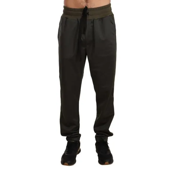 Dolce & Gabbana Green Polyester Jogging Men's Sweatpant
          
      NWT