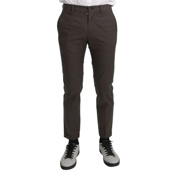 Dolce & Gabbana Brown Casual Mens Trouser 100% Cotton Men's Pants
          
      NWT
