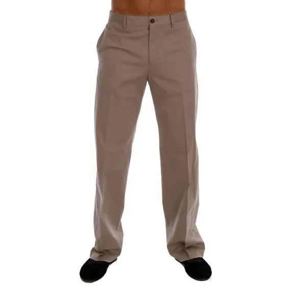 Dolce & Gabbana Beige Cotton Stretch Chinos Men's Pants
          
      NWT