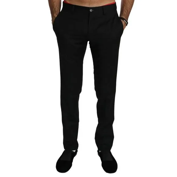 Dolce & Gabbana Black Dress Formal Trouser Mens Wool Men's Pants
          
      NWT