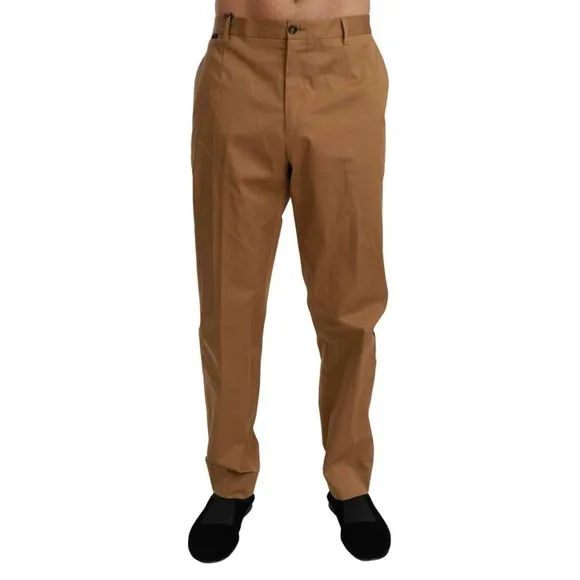 Dolce & Gabbana Brown Chinos Trousers Cotton Stretch Men's Pants
          
      NWT