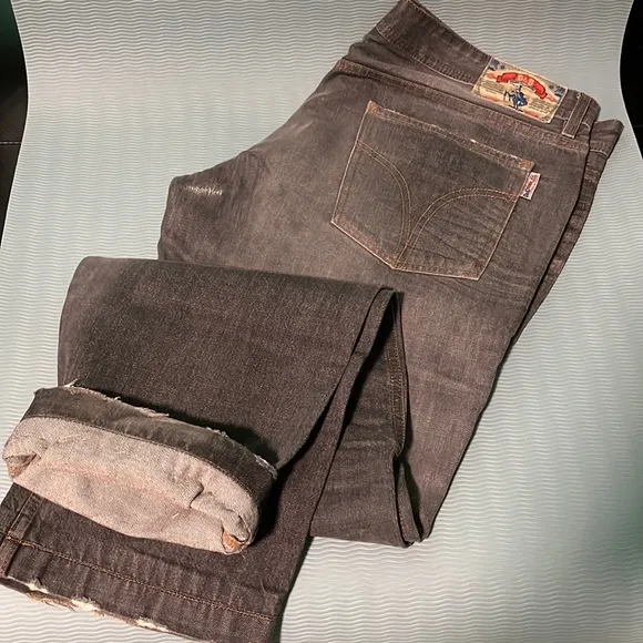 Dolce & Gabbana D&G men’s jeans, rise high, straight, wide, size 38, W.38, L32