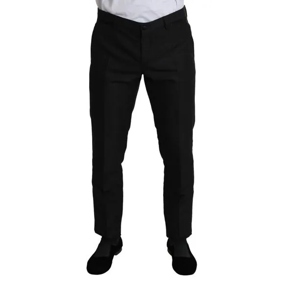 Dolce & Gabbana Black Wool Skinny Formal Trouser Men's Pants
          
      NWT