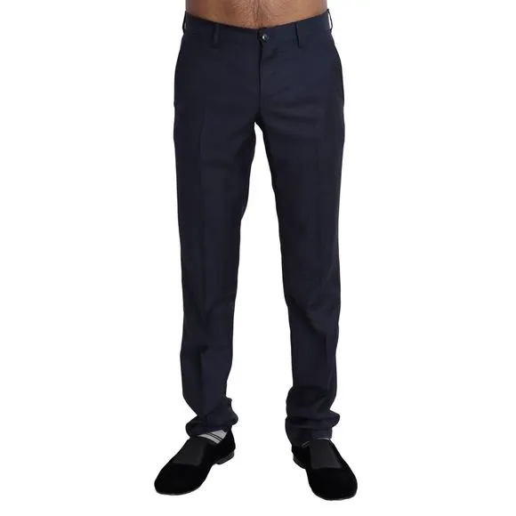 Dolce & Gabbana Navy Blue Dress Formal Men Trouser Men's Pants
          
      NWT