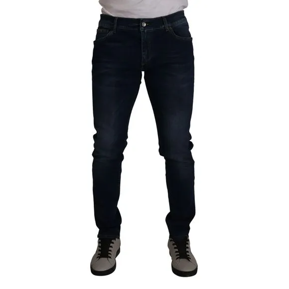 Dolce & Gabbana Dark Blue Cotton Stretch Denim Jeans
          
      NWT