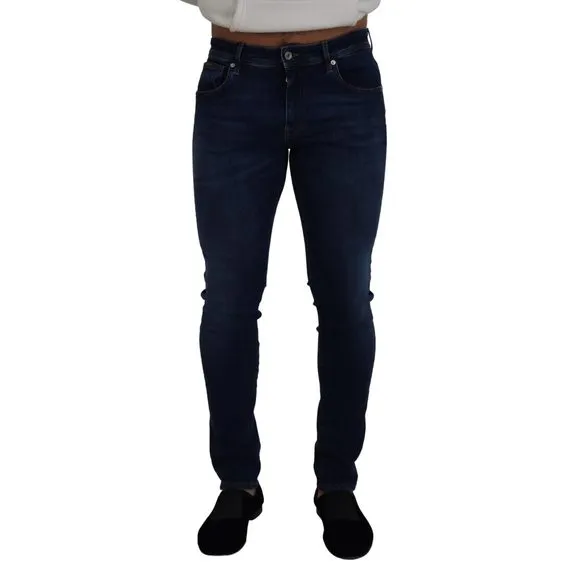 Dolce & Gabbana Blue Washed Cotton Skinny Men Denim Jeans
          
      NWT