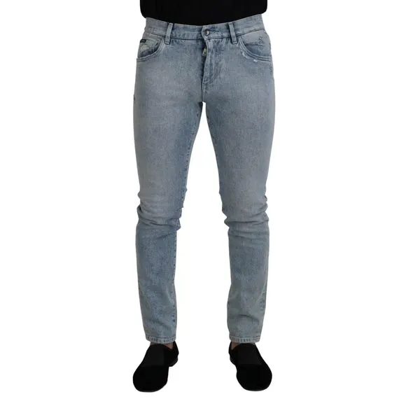 Dolce & Gabbana Light Blue Cotton Slim Fit Denim Jeans
          
      NWT