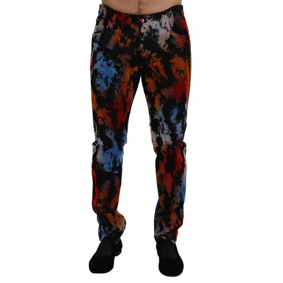 Dolce & Gabbana Multicolor Cotton Tie Dye Skinny Denim Jeans
          
      NWT