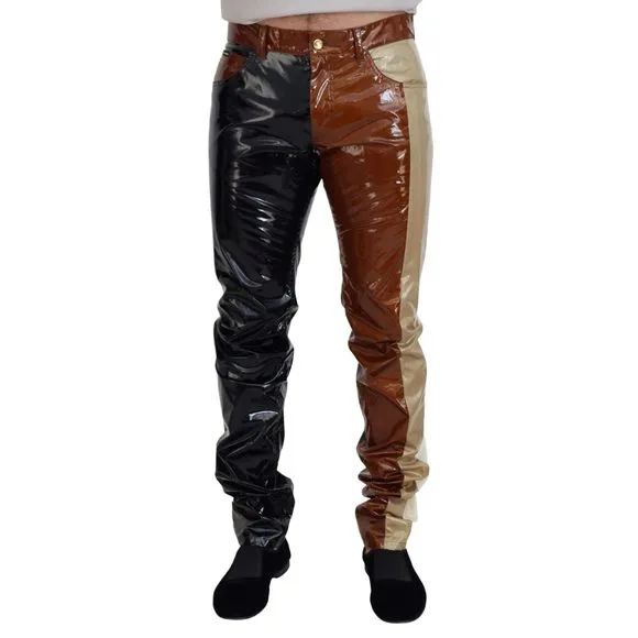 Dolce & Gabbana Multicolor Shining Slim Fit Men Denim Jeans
          
      NWT