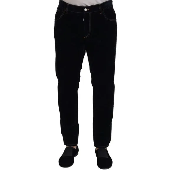 Dolce & Gabbana Black Cotton Slim Fit Casual Denim Jeans
          
      NWT