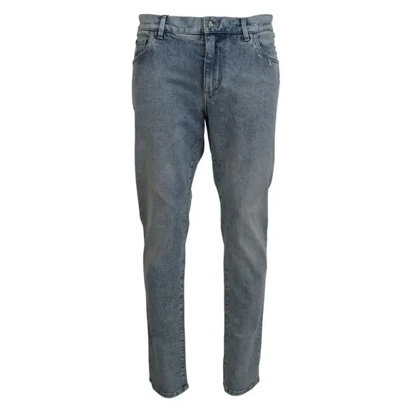 Dolce & Gabbana Blue Wash Slim Fit Cotton Denim Men's Jeans
          
      NWT