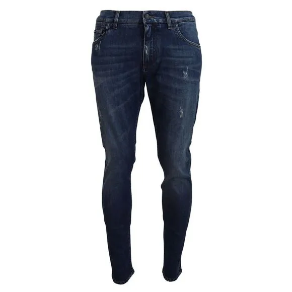Dolce & Gabbana Blue Wash Slim Fit Cotton Denim Men's Jeans
          
      NWT