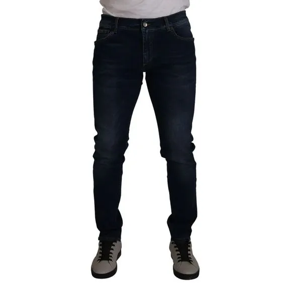 Dolce & Gabbana Dark Blue Cotton Stretch Denim Men's Jeans
          
      NWT