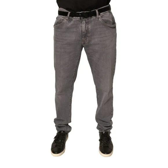 Dolce & Gabbana Gray Logo Cotton Stretch Skinny Denim Jeans
              
      NWT