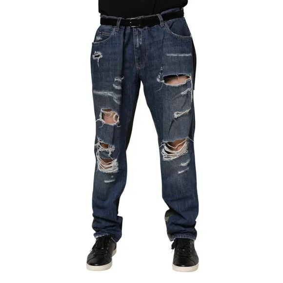 Dolce & Gabbana Blue Cotton Camouflage Denim Jeans
              
      NWT