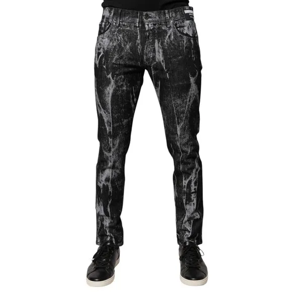 Dolce & Gabbana Multicolor Cotton Tie Dye Skinny Denim Jeans
              
      NWT