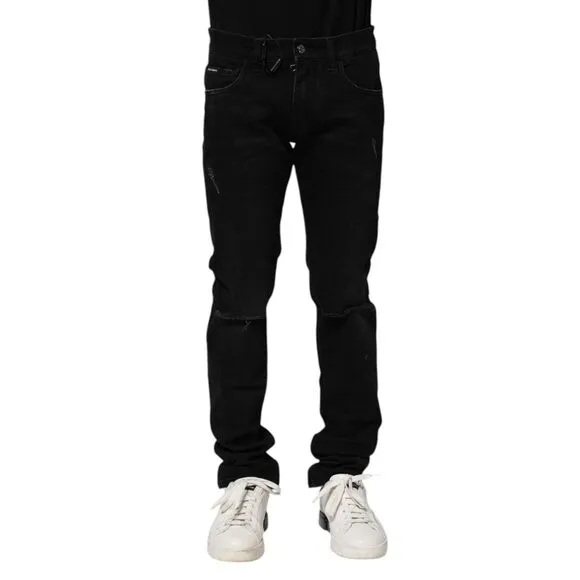 Dolce & Gabbana Black Cotton Skinny Denim Jeans
              
      NWT