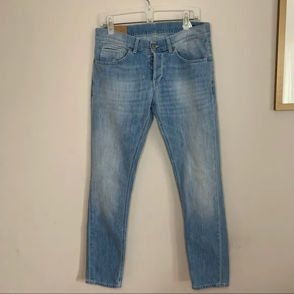 Dondup George Skinny Fit Button Fly Denim Jeans