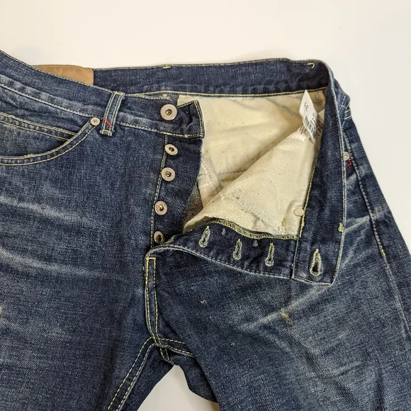 Dondup Italian Distressed Slim Straight Jeans...Size 31/32