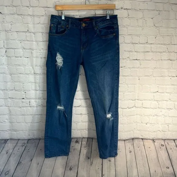 Dr. Denim Mens Destroyed Distressed Skinny Fit Jeans size 34