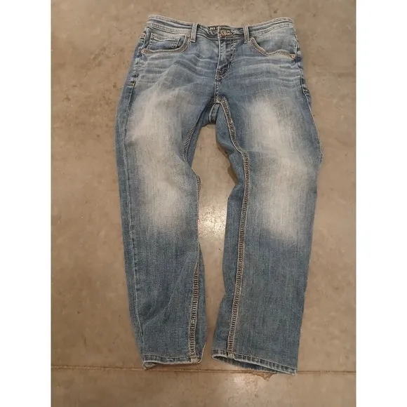 BKE Denim Nolan Mens Size 32x 32Straight Leg Blue Jeans act 34 x 26"