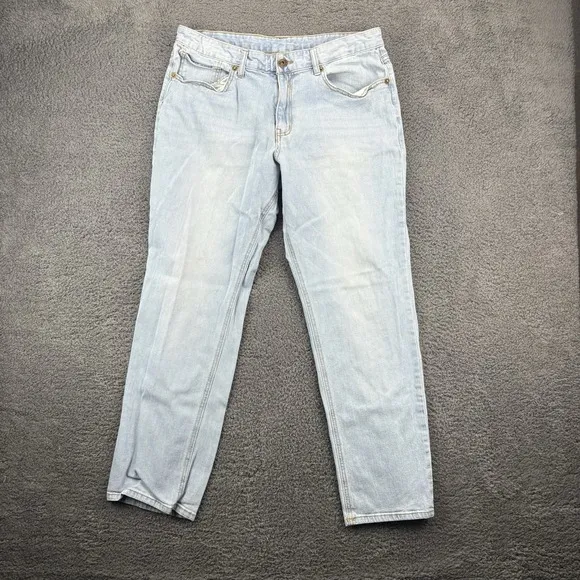 RB Denim Jeans Men 36x32 (33x28) Light Wash Bootcut Blue Stretch Denim