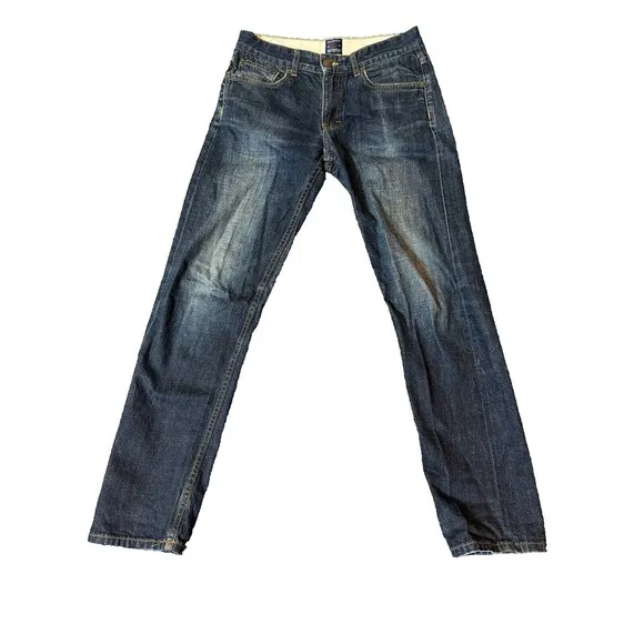 Goodale Mens 30x32 The‎ Goodale Slim Darkwash Selvage Raw Denim Jeans