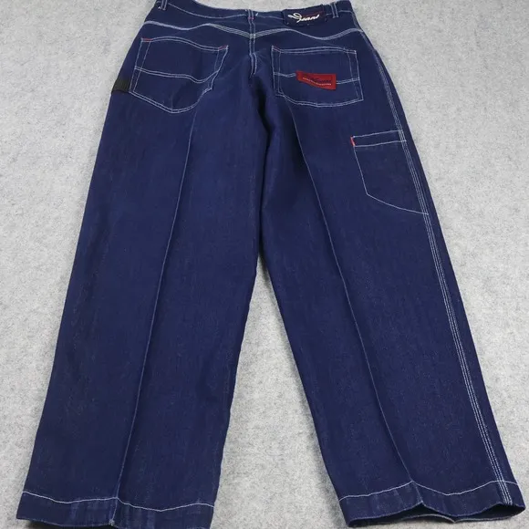 Delf Denim Jeans Mens 34x32 y2k baggy Carpenter Wide Leg hip hop punk skater