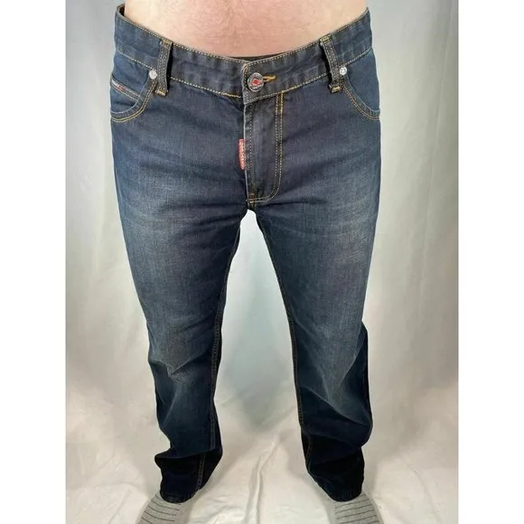 DSquared2 Dark Wash Canada Fitted Bootcut Jeans