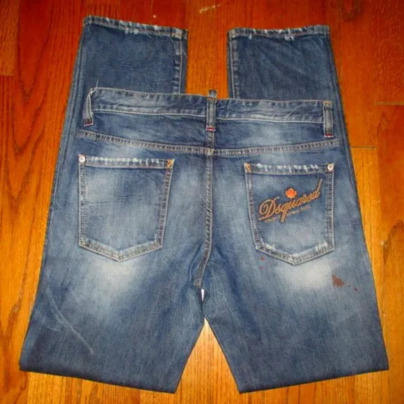 DSQUARED2 Straight Leg Jeans Men Sz32x33 Italy