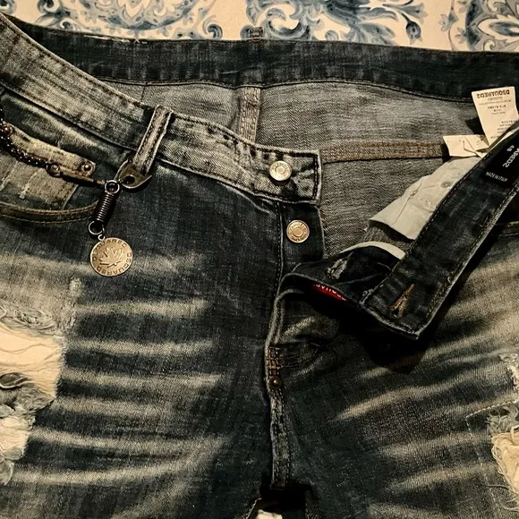 DSQUARED2 Rainbow Jeans with pocket chain