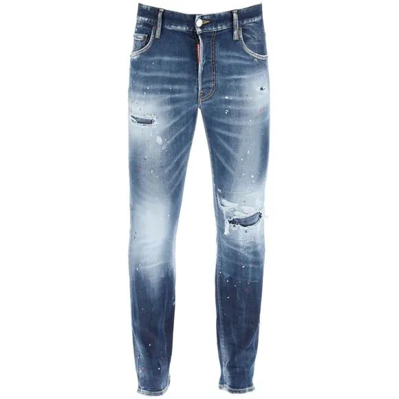 Dsquared2 blue spots wash skater fit jeans
          
      NWT
