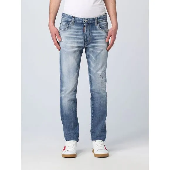 Dsquared2 Jeans Men Gnawed Blue
          
      NWT