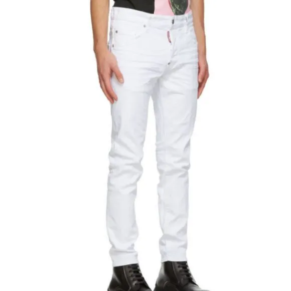 Dsquared2 White Bull Skater Jeans Size US 38