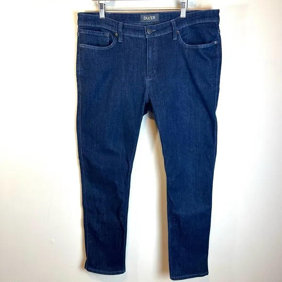 Duer Dark Denim Coolmax L2 Slim Jeans EUC Men’s 38 x 30