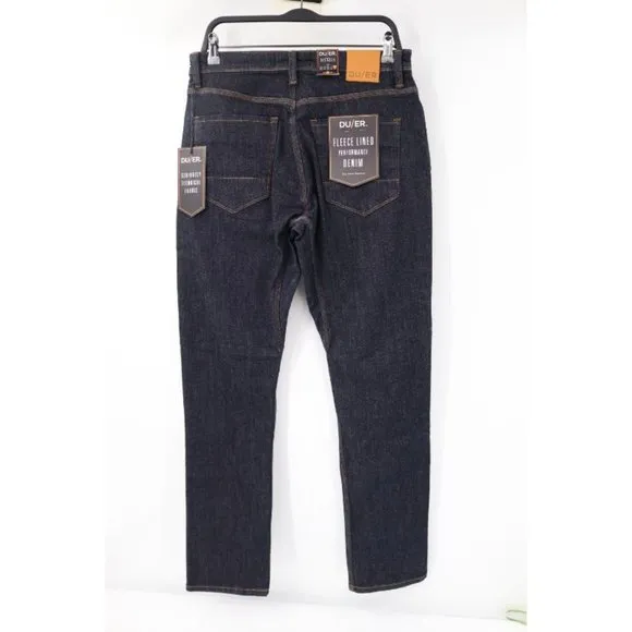 NWT Duer jeans Mens 32 Fireside performance fleece lined Dunkelblau Relaxed fit
          
      NWT