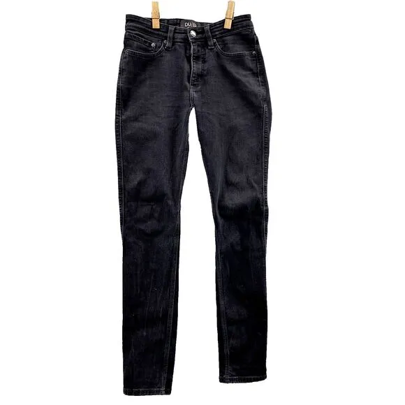 Du/er Jeans Men 26x30* Black L2X Slim Fit Minimalist Preppy Performance Workwear