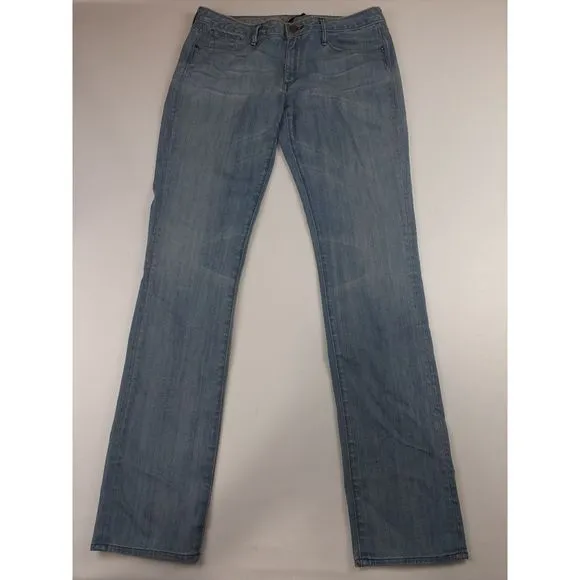 EARNEST SEWN USA STRAIGHT LEG DISTRESSED JEANS